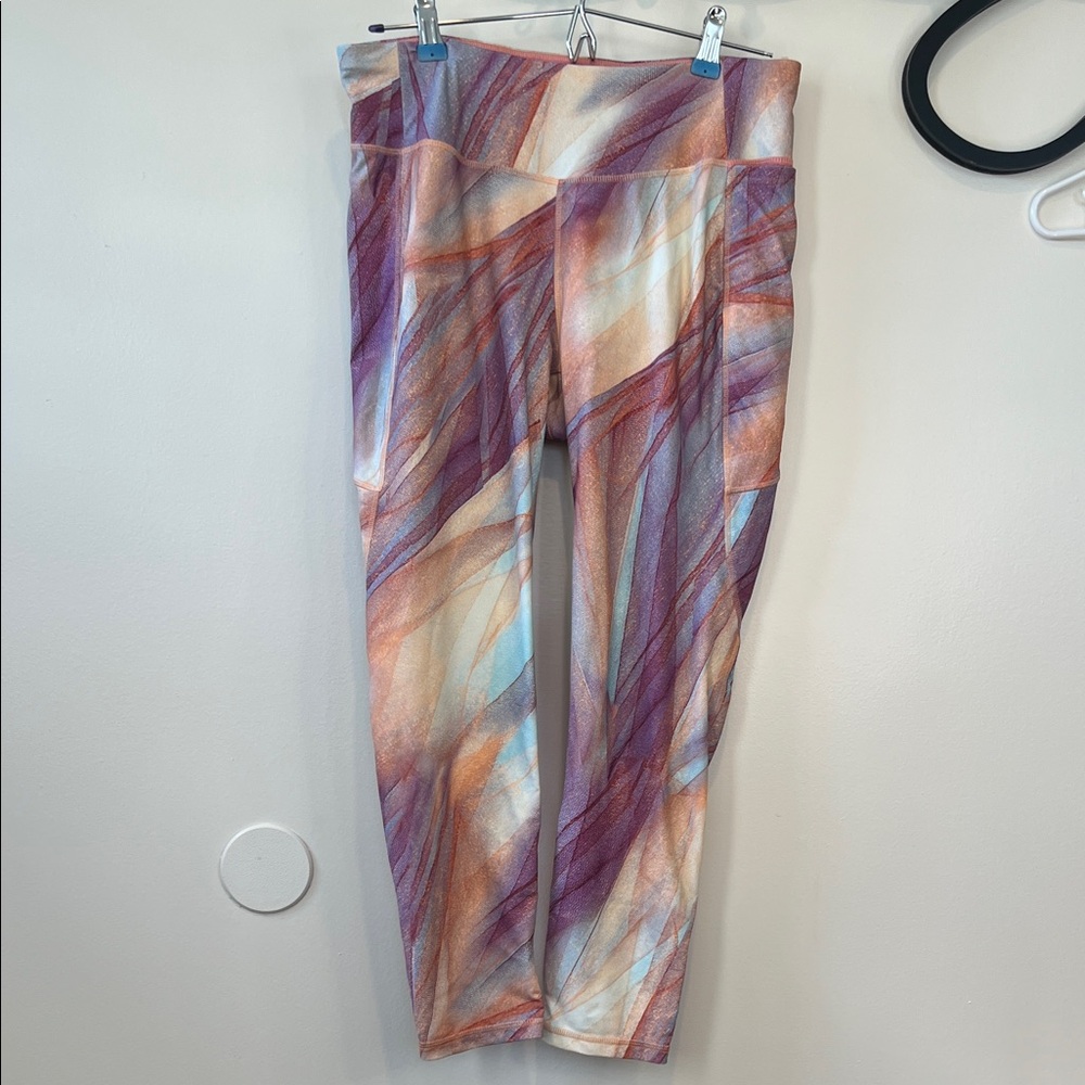 Calia by Carrie Underwood Colorful Abstract Print Athletic Leggings